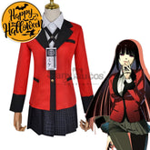 【In Stock】Anime Kakegurui Cosplay Jabami Yumeko Costume Plus Size Costumes